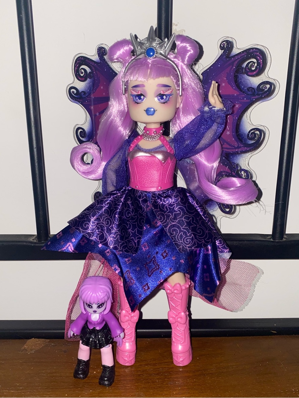 Royale High Avrilla and mini dark fairy doll lot